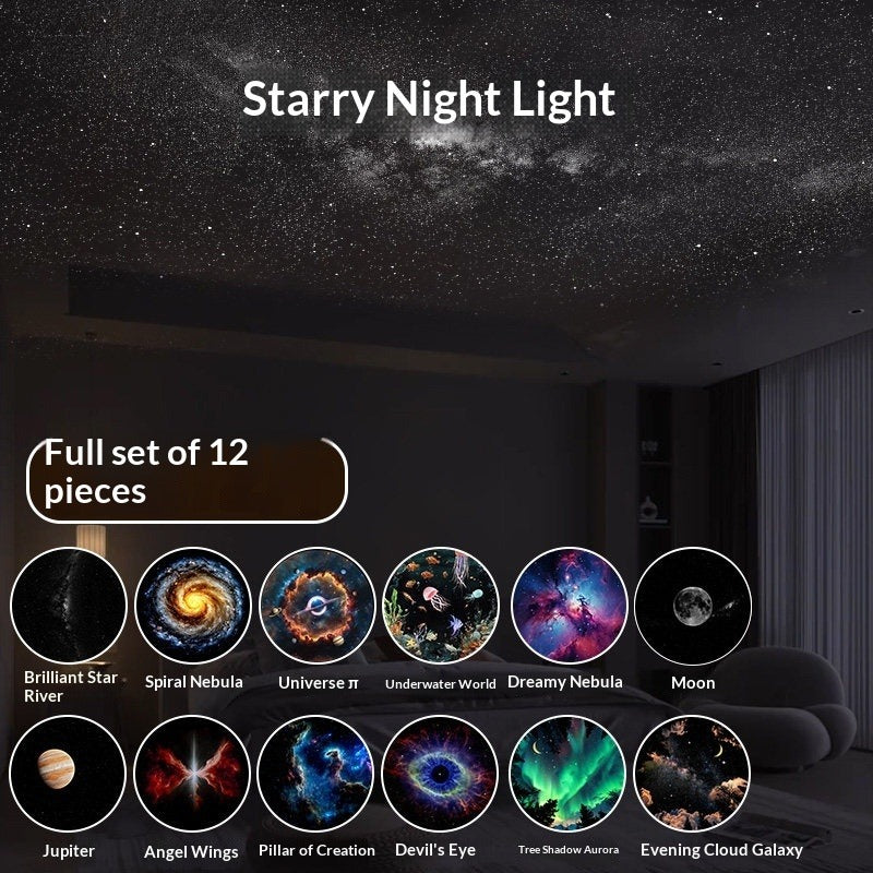 Galaxy Light bendable gooseneck USB night light plugged in